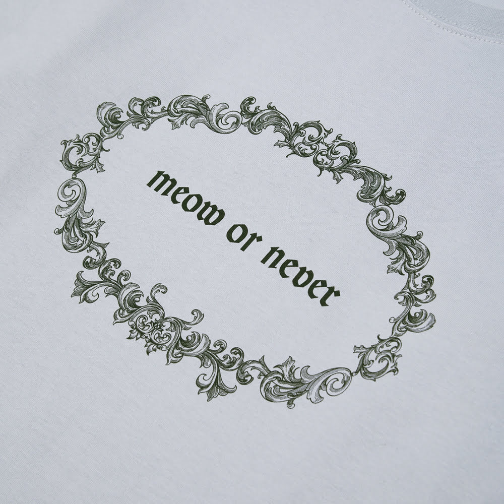 Meow Or Never Longsleeve, White#93104