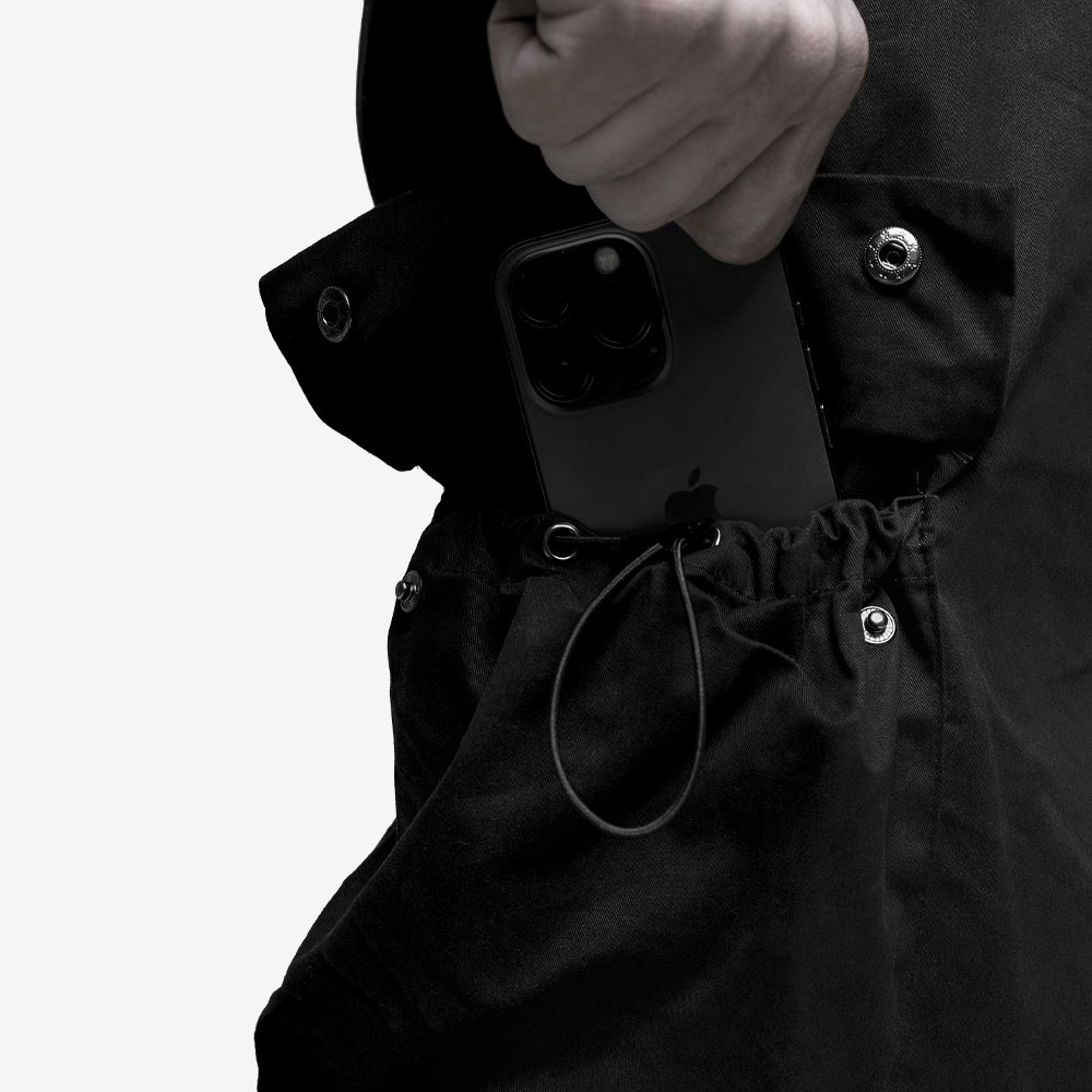 BLACK FLOW Pants, Black/White#113013
