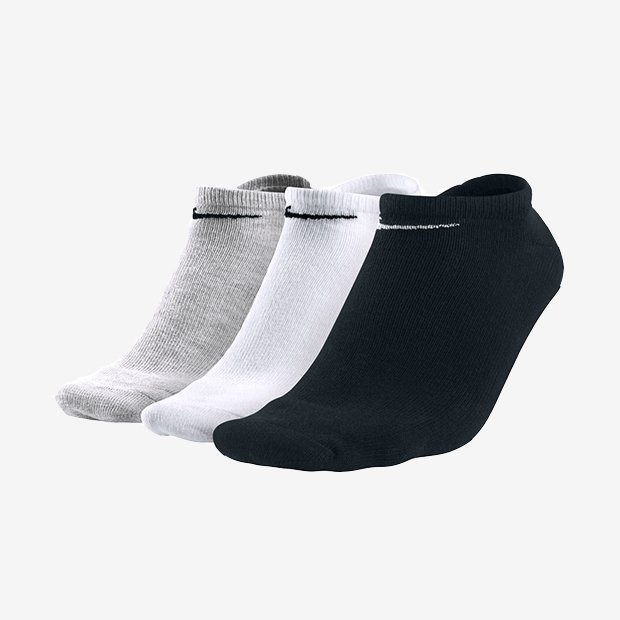 Lightweight No-Show Socks 3Pr, Multi-Colour