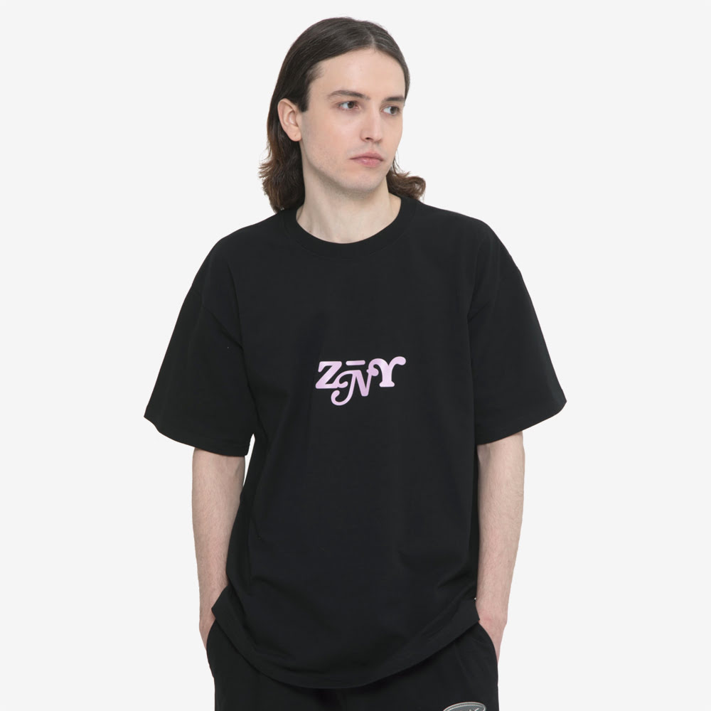 Pink Logo Tee, Black#89002