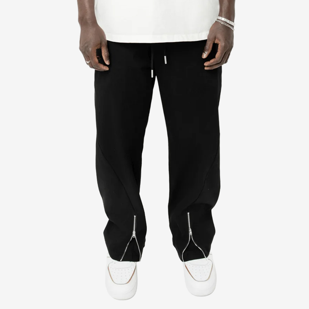 "Zipper" Pants, Black
