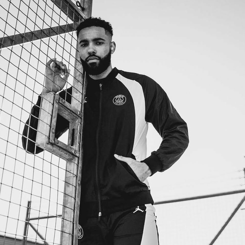 PSG AJ1 Jacket, Black/White#86935