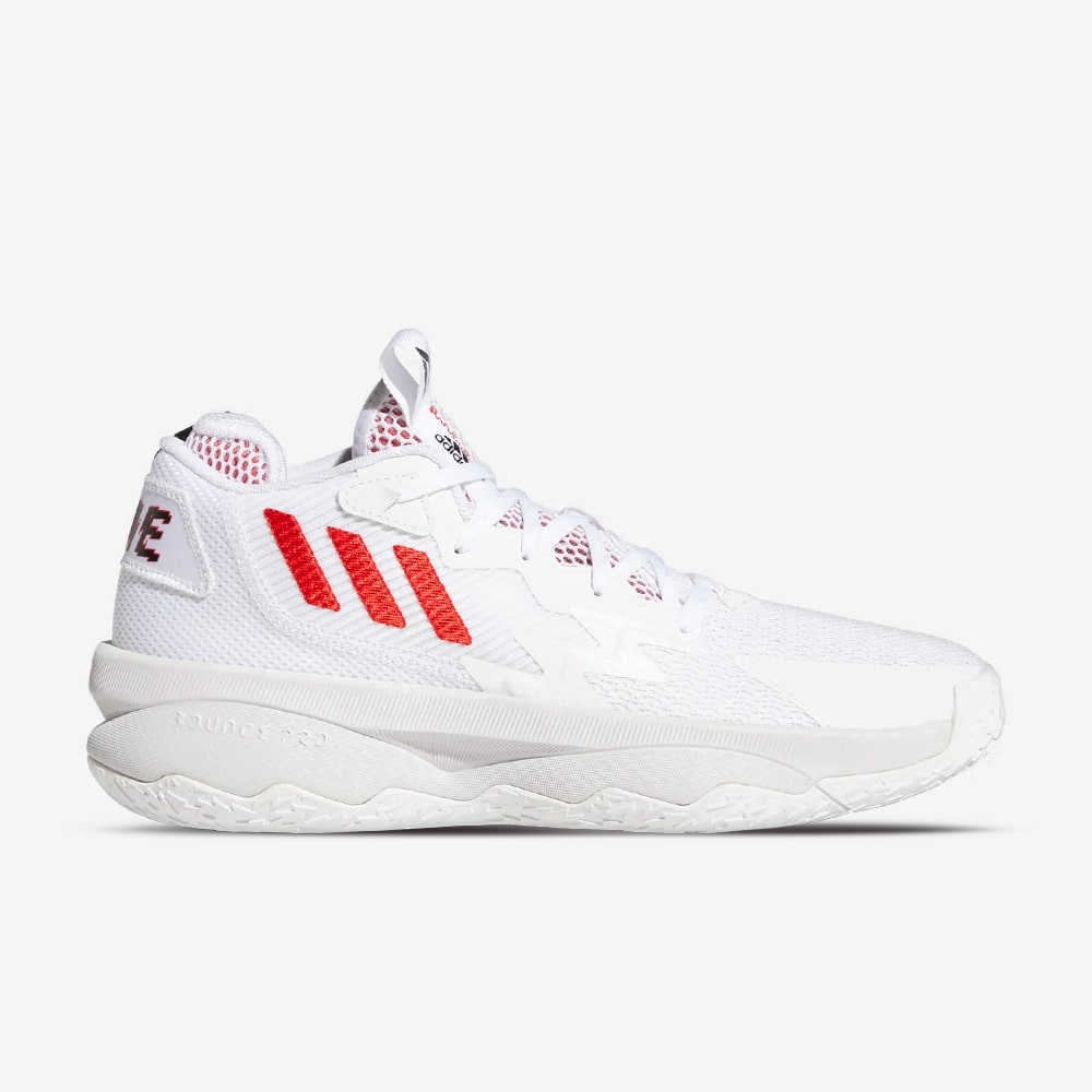 Dame 8, Cloud White/Vivid Red/Core Black#79538