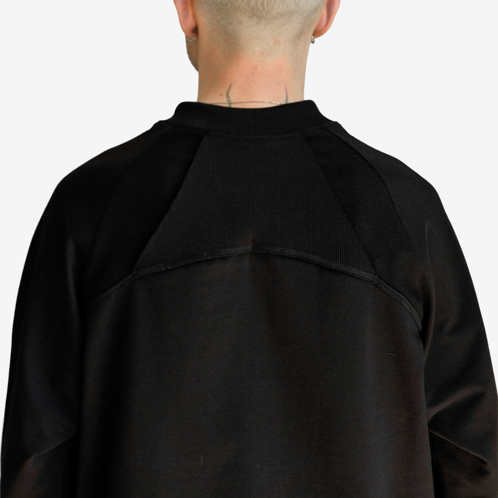 Capsule "in   air" Cotton Longsleeve, Black#112832