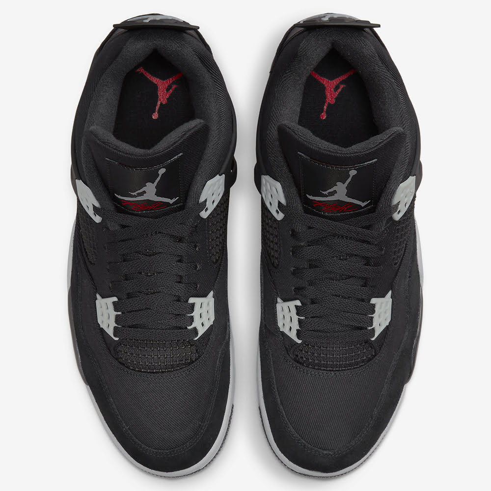 AJ 4 Retro SE, Black/Lt Steel Grey-White #90564
