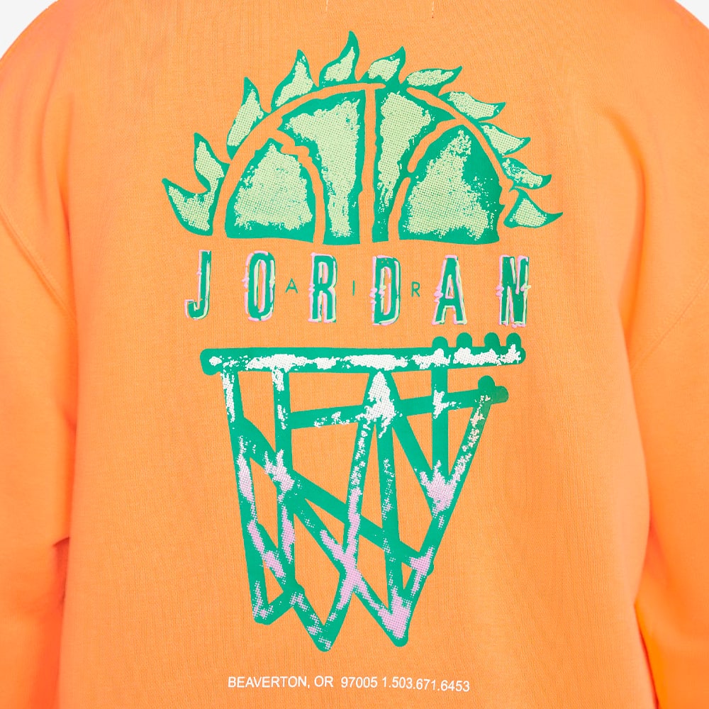Sport DNA Washed Pullover Hoodie, Atomic Orange#71463