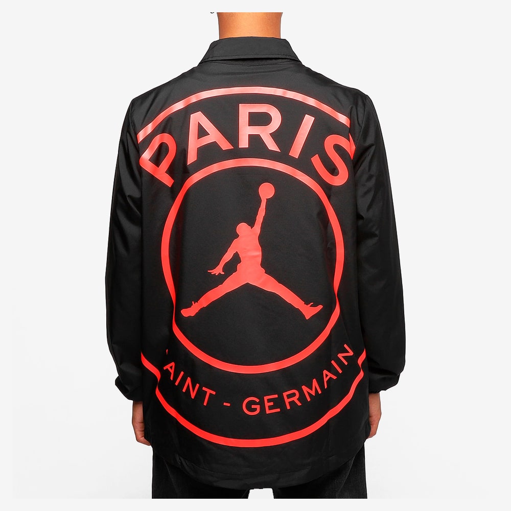 PSG Coaches Jkt, Black/Infrared 23#39805