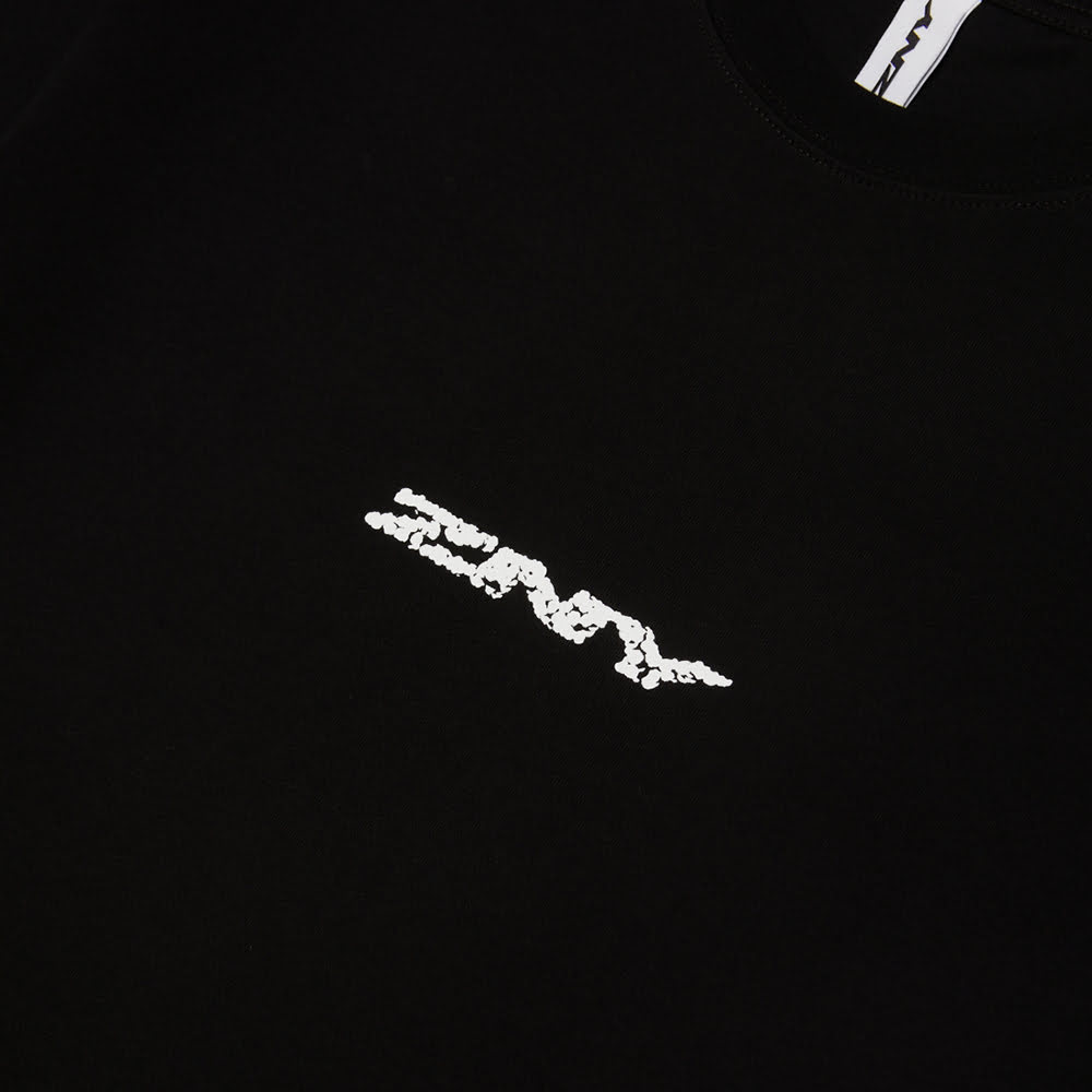 Aged Logo Tee, Black/White#93133