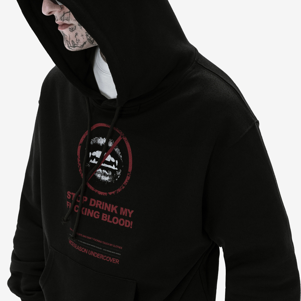 ANTIBITE Hoodie, Black/Red#113050