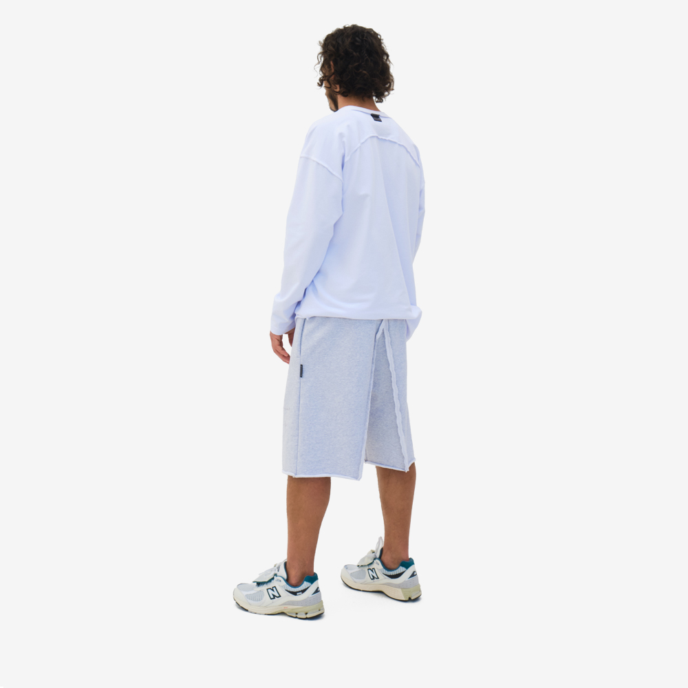 Knitwear Shorts, Grey#107246