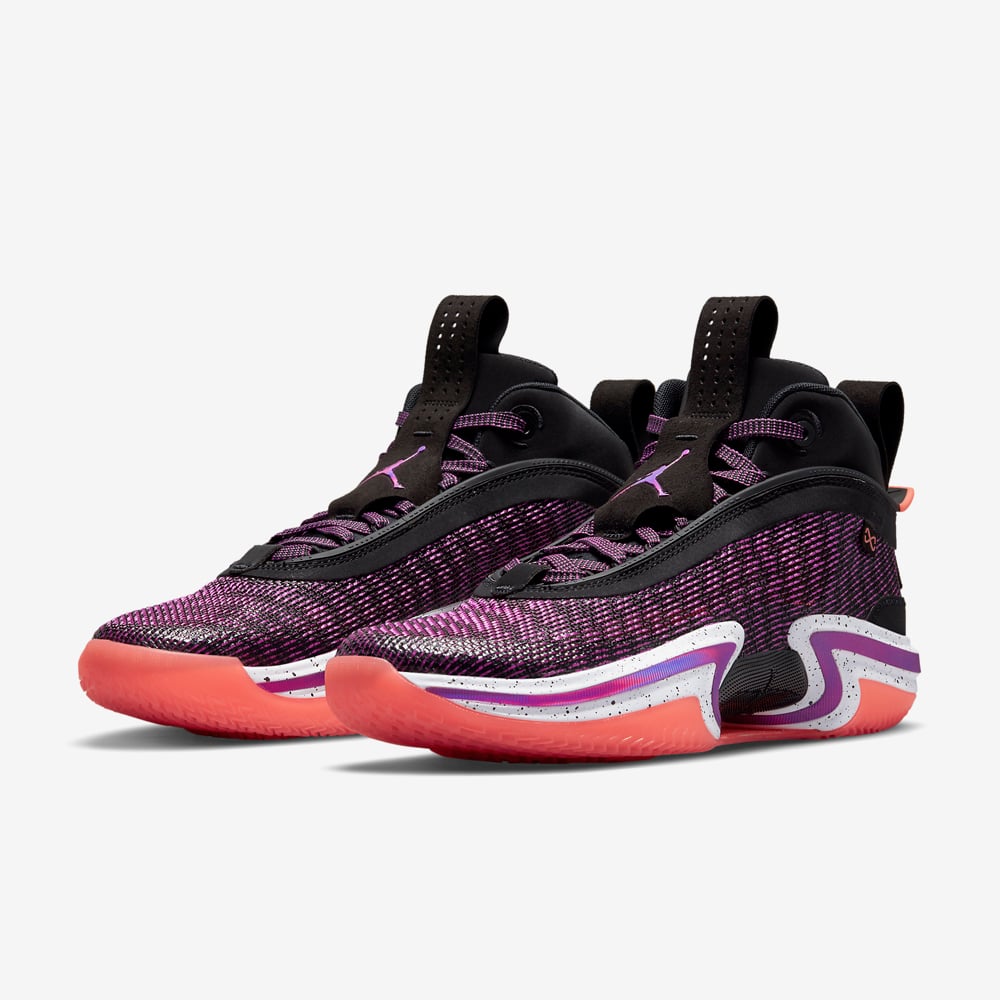 AJ XXXVI, Black/Hyper Violet-White-Bright Mango#75123