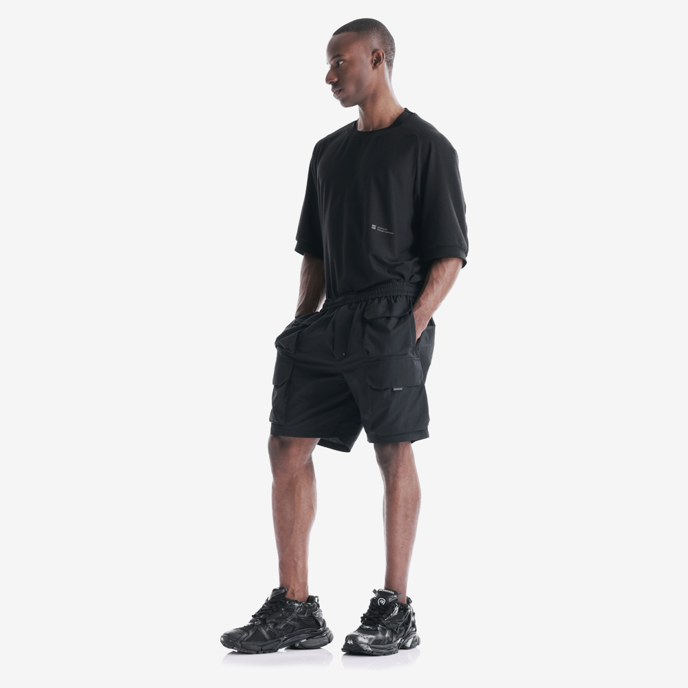 OZMA Utility Shorts, Black#112602