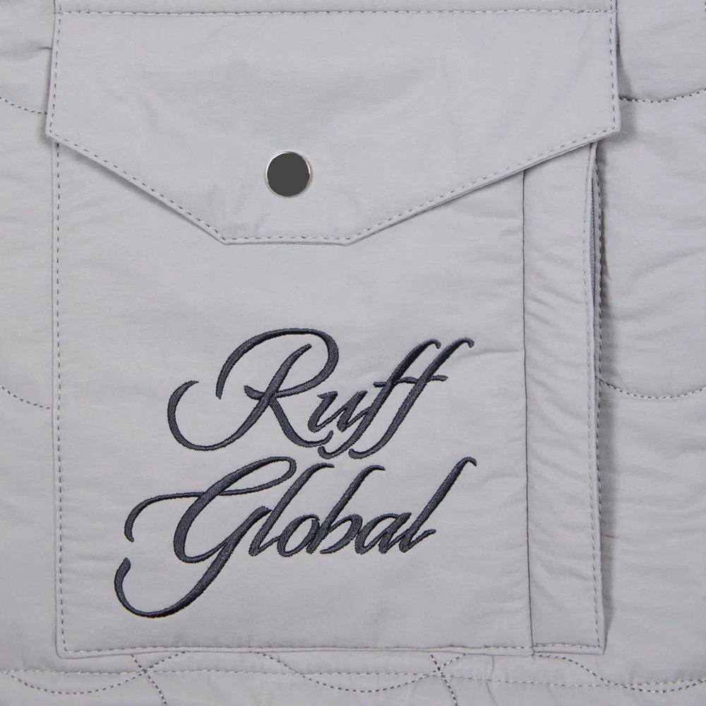 Quilted Vest, Grey#115840