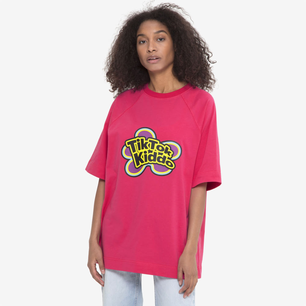 TIKTOK KIDDO Tee, Viva Magenta#88587