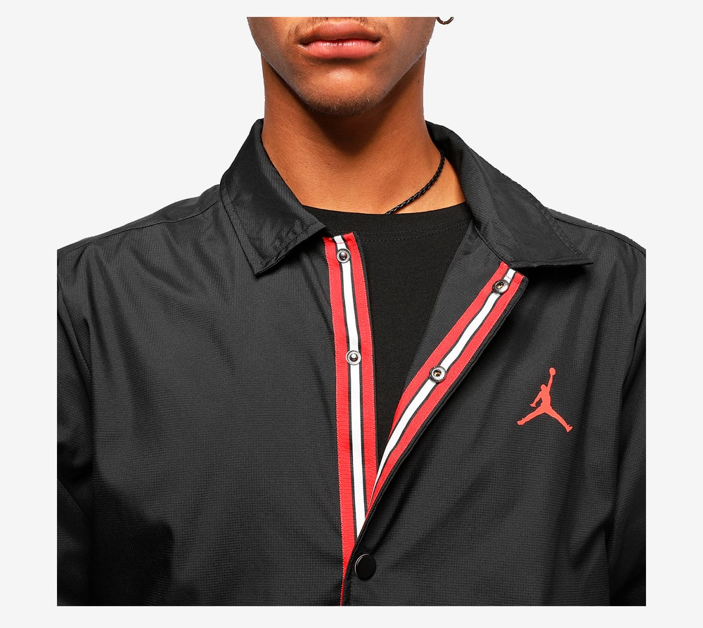 PSG Coaches Jkt, Black/Infrared 23#39806