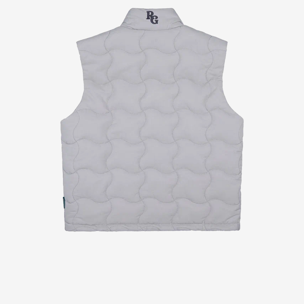 Quilted Vest, Grey
