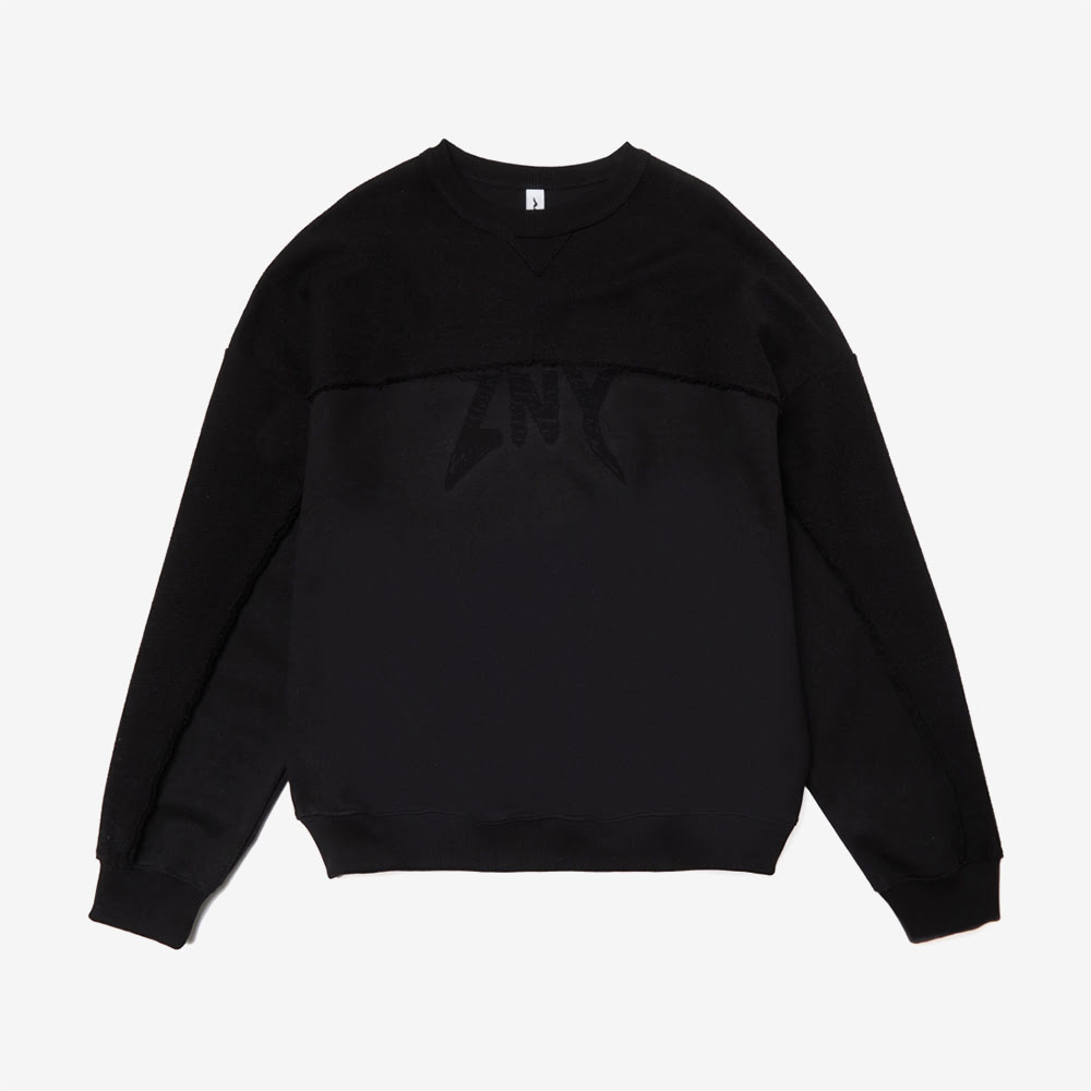 Double Sweatshirt, Black#88669