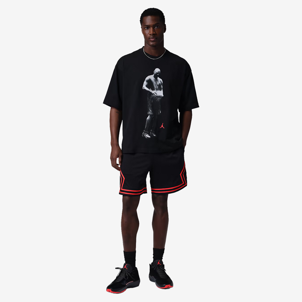 Sport MJ Standing Dri-FIT T-Shirt, Black/Infrared 23#113819