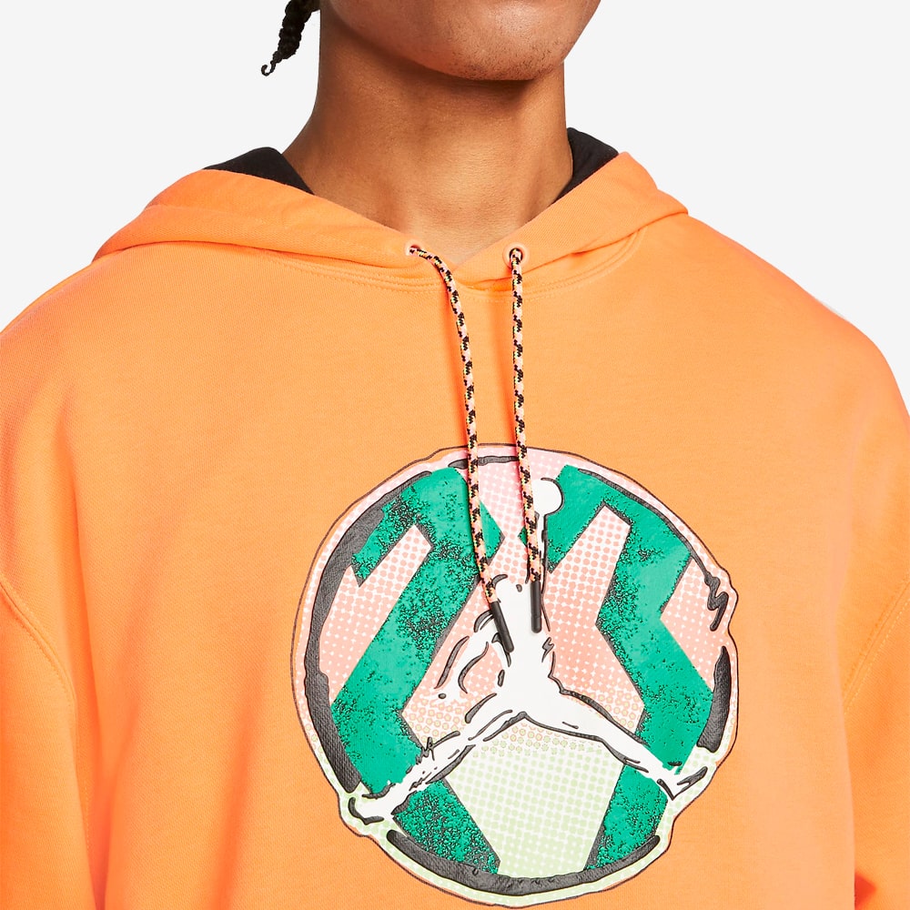 Sport DNA Washed Pullover Hoodie, Atomic Orange#71462