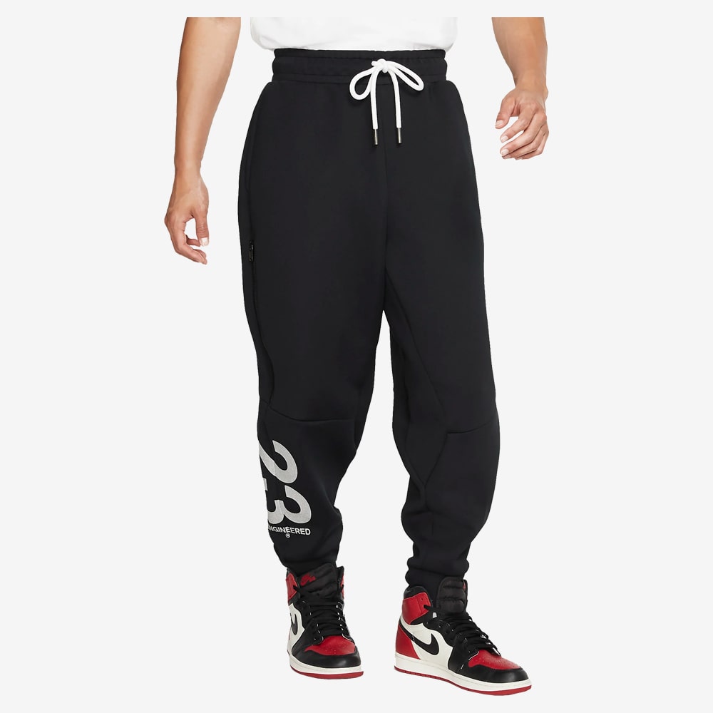 23Eng Fleece Pant, Black/White#41054