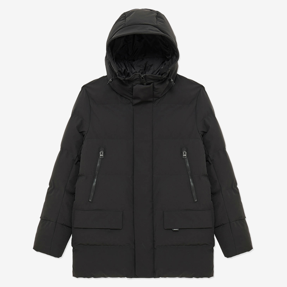 CASSINI Quilted Parka, Black#115707