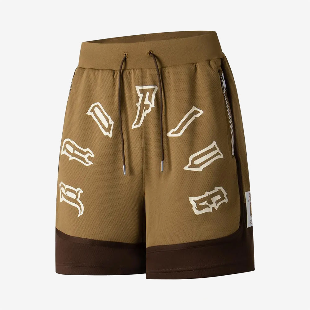 Badfive Competition Shorts, Brown#91067
