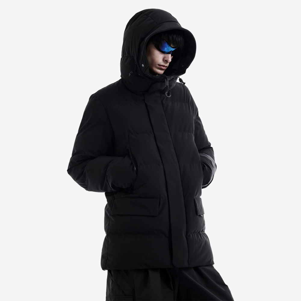 CASSINI Quilted Parka, Black#115706