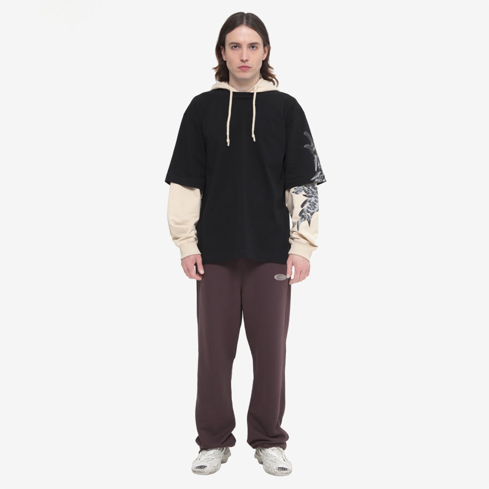 Double Hoodie, Black/Desert Sand#88599