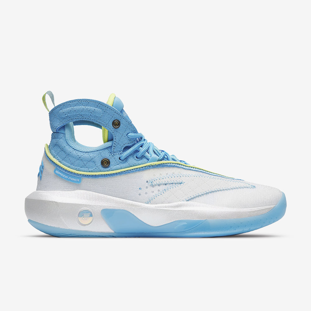 Klay Thompson 8, White/Spring Water Blue/Sunset Orange#85621
