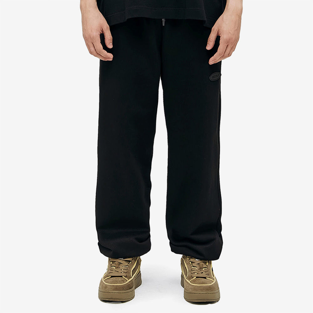 PVC Logo Pants, Black/Black#93051