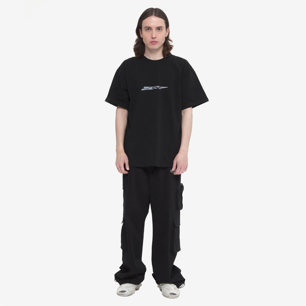 Large Logo Tee, Black/White#88657