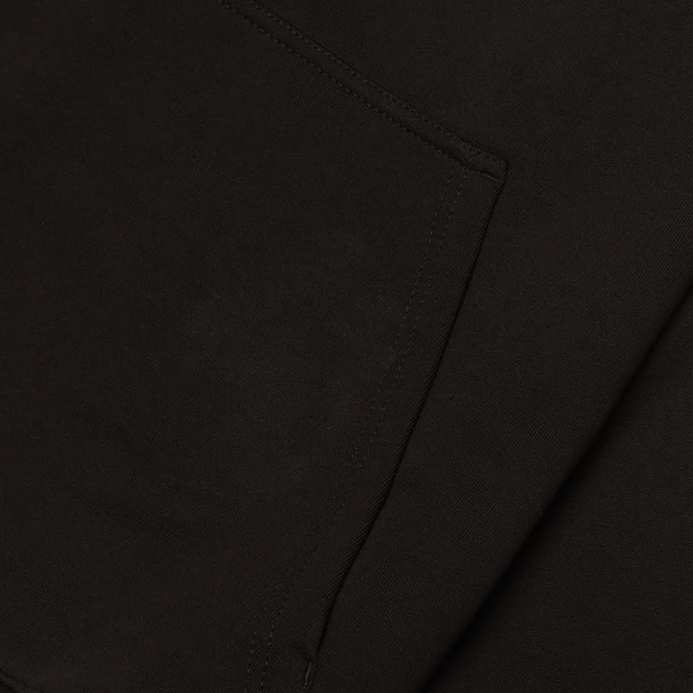 Aged Logo Hoodie, Black/White#93094