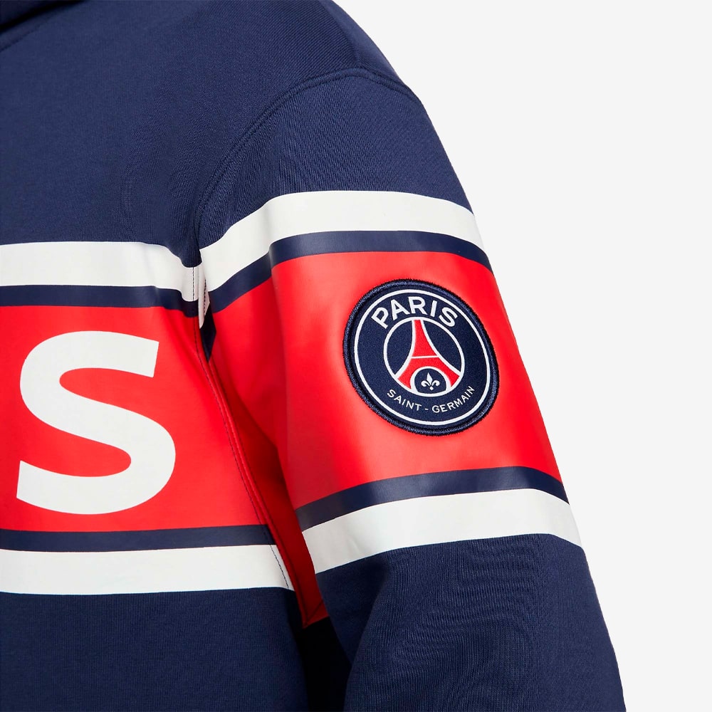 PSG Full-Zip Fleece Hoodie, Midnight Navy/White#79405