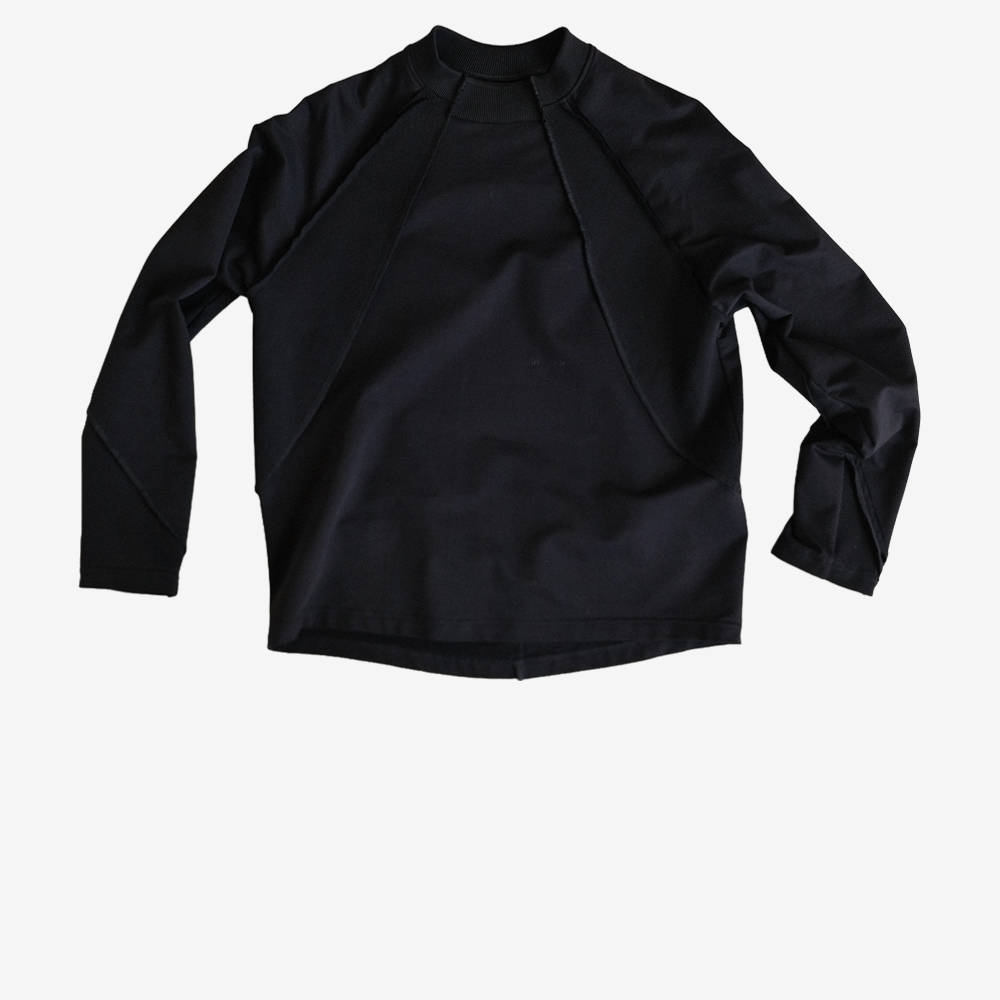 Capsule "in   air" Cotton Longsleeve, Black#112830