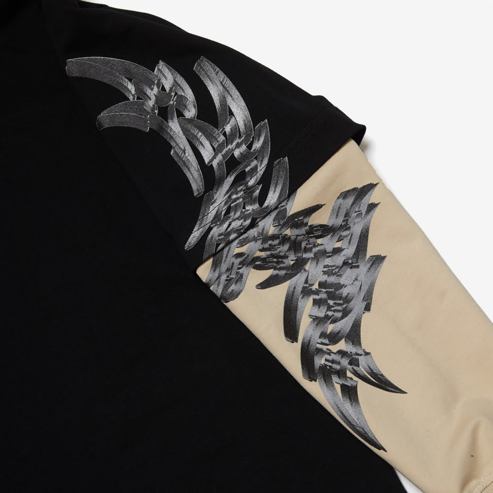 Double Hoodie, Black/Desert Sand#88608