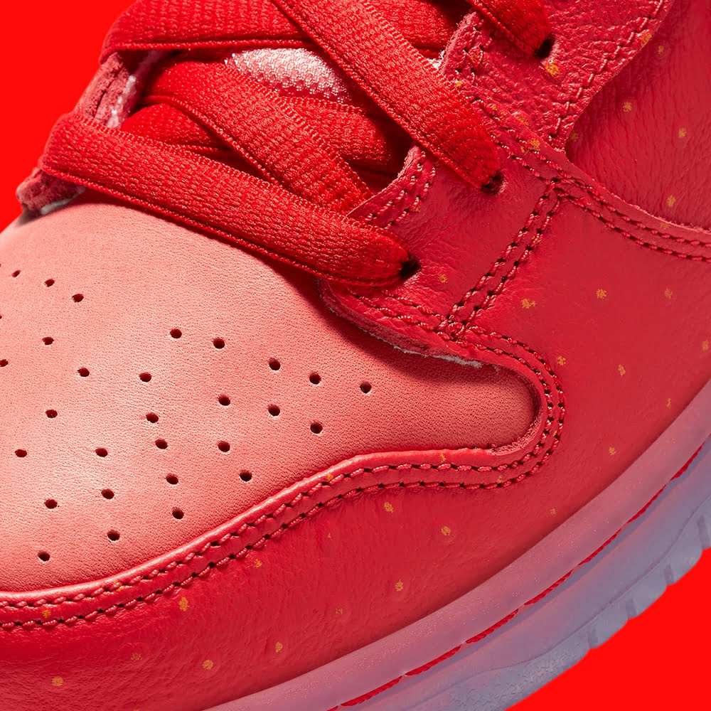SB Dunk High Pro QS, University Red/Spinach Green#85381