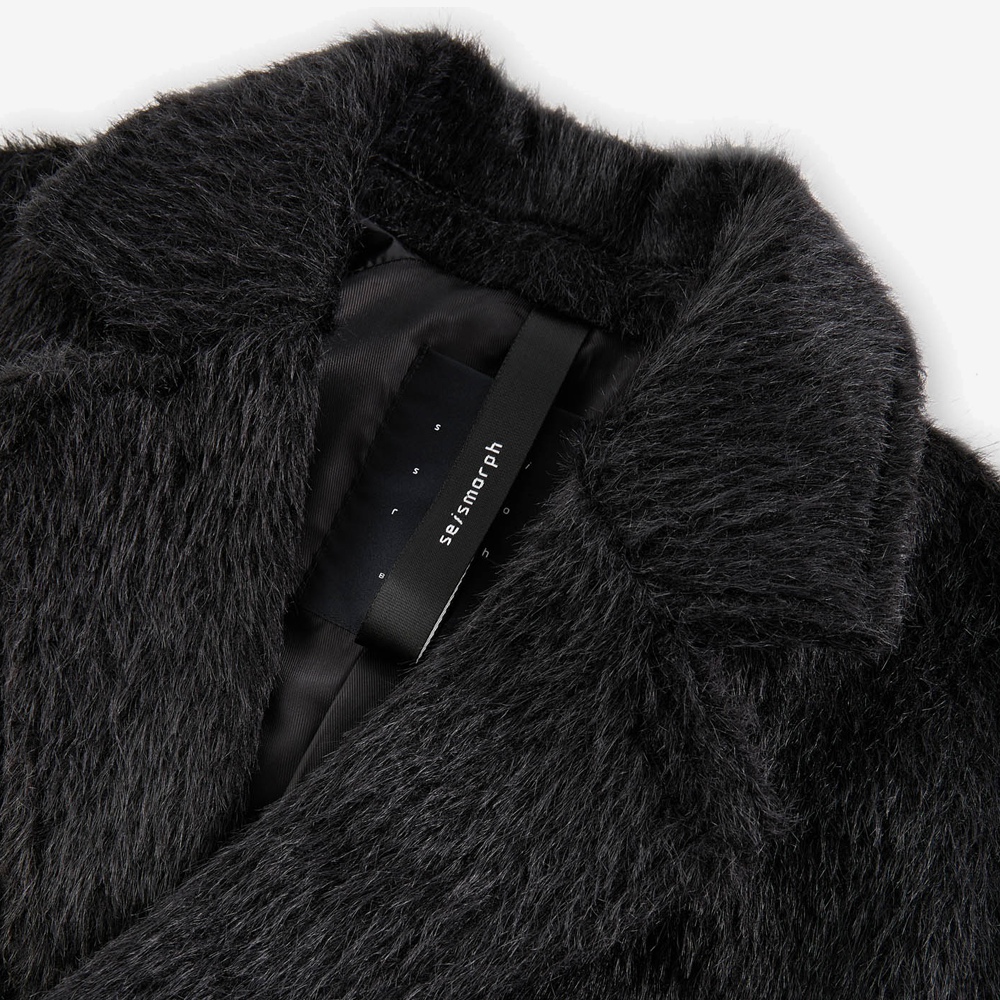 MAGNA Textured Coat, Black#115650