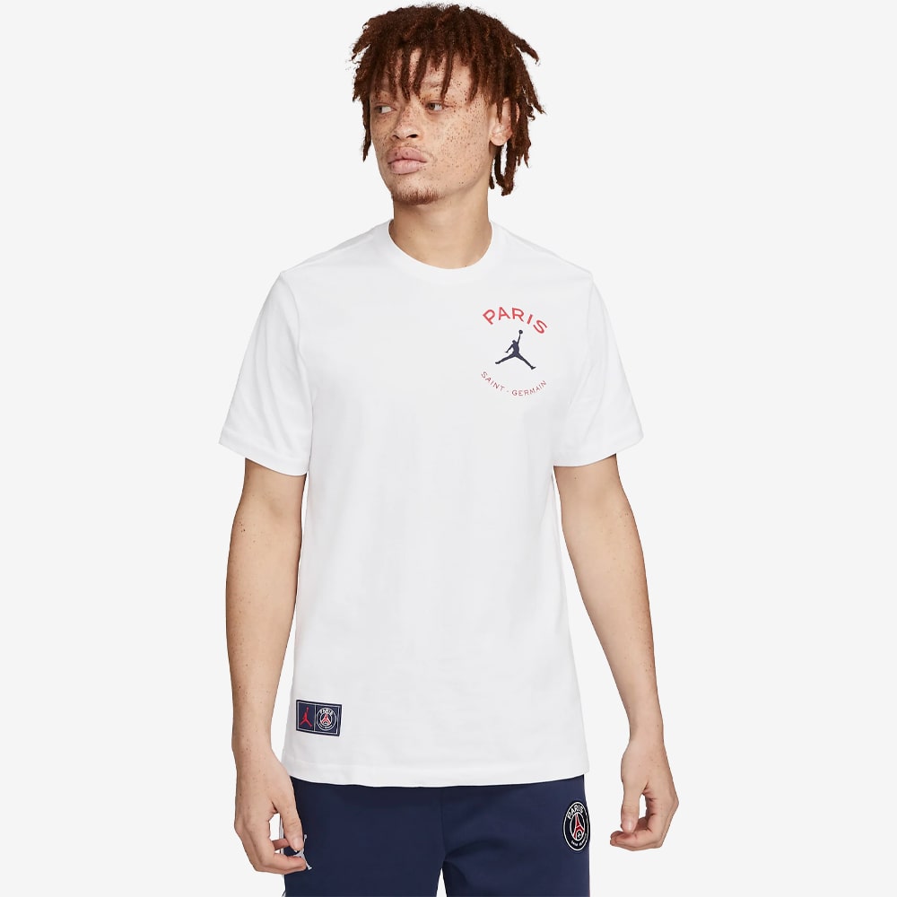 PSG Logo Tee, White/Midnight Navy#70600