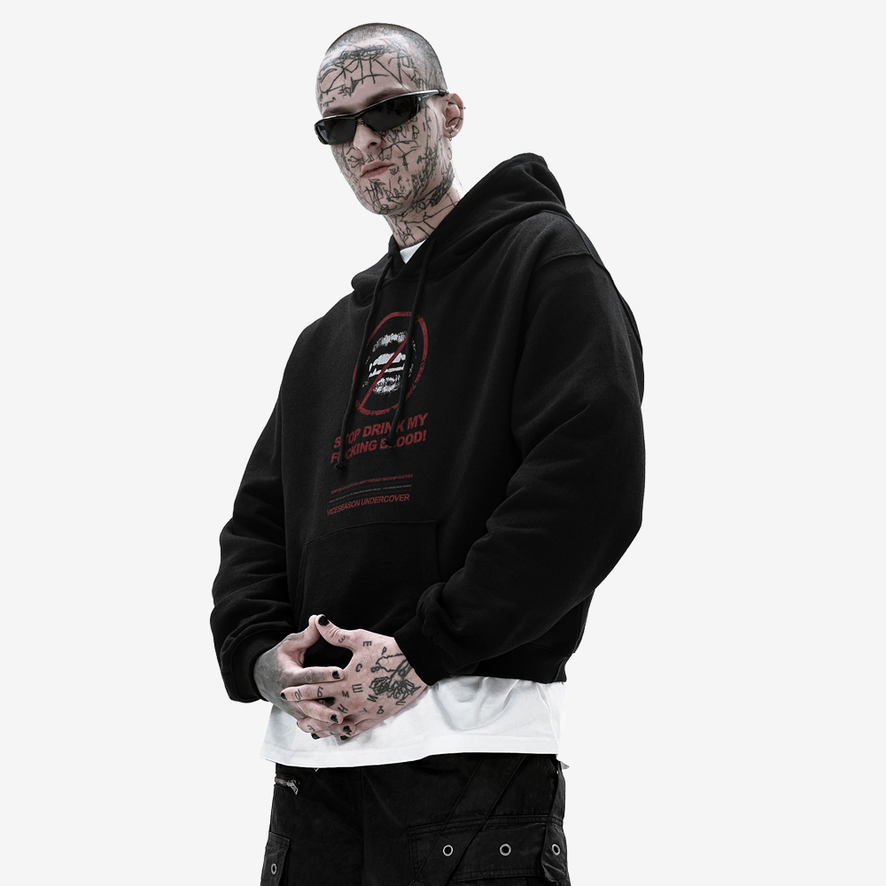 ANTIBITE Hoodie, Black/Red#113048