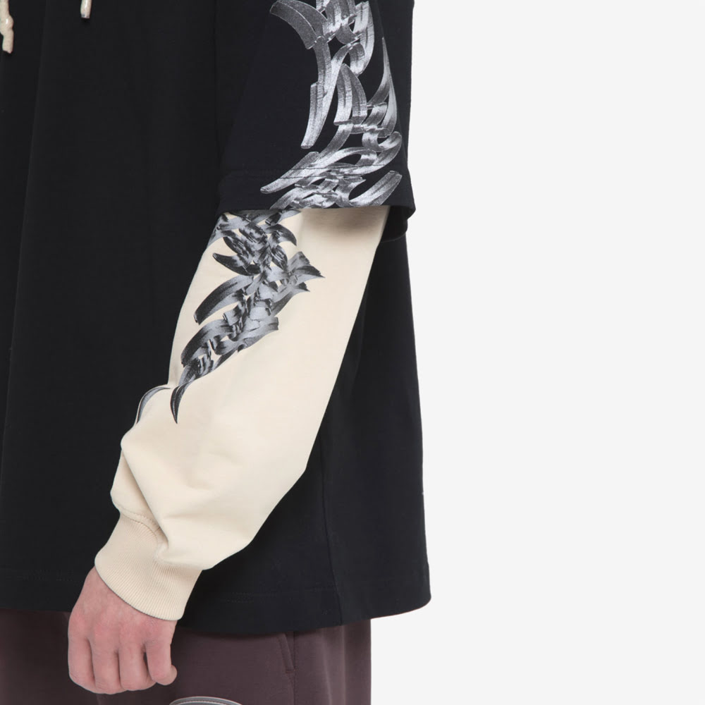 Double Hoodie, Black/Desert Sand#88602