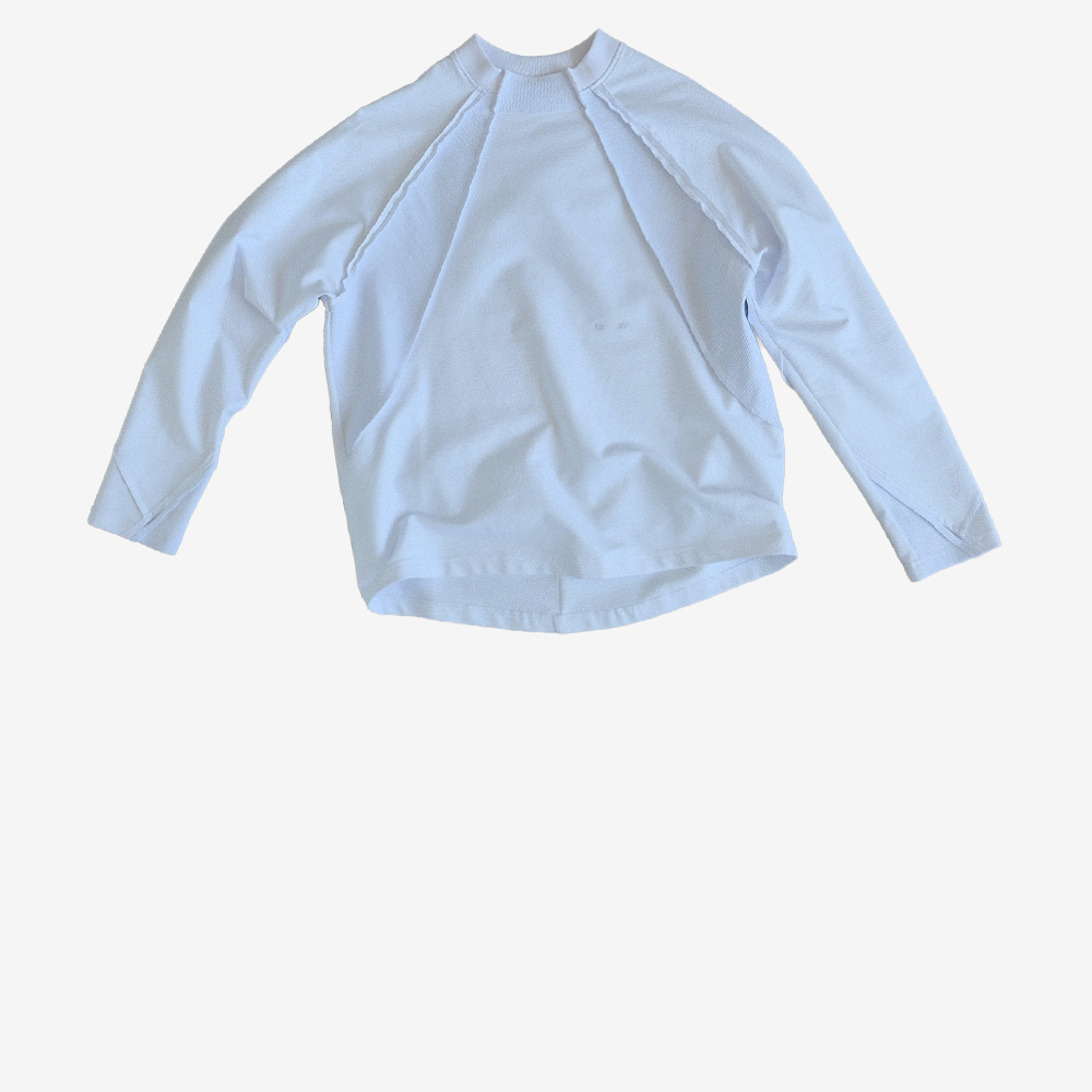 Capsule "in   air" Cotton Longsleeve, White#112799