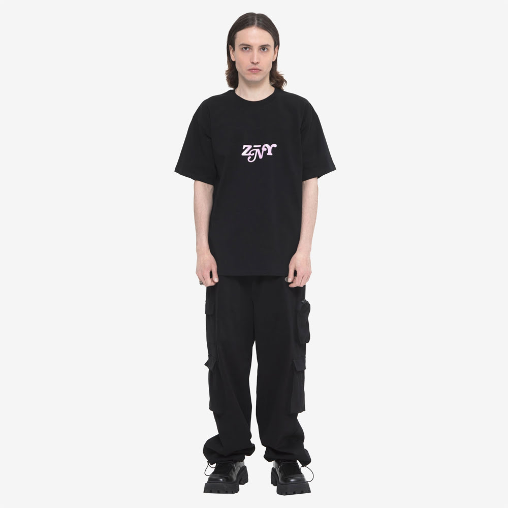 Pink Logo Tee, Black#89004