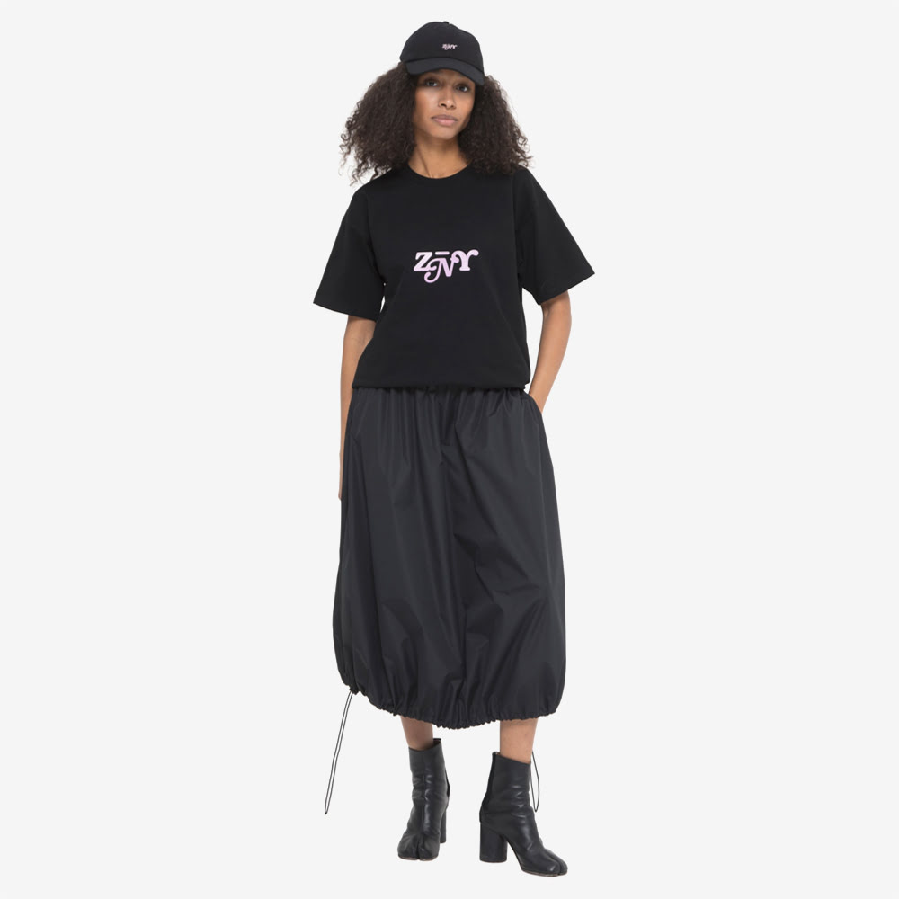 Pink Logo Tee, Black#89005