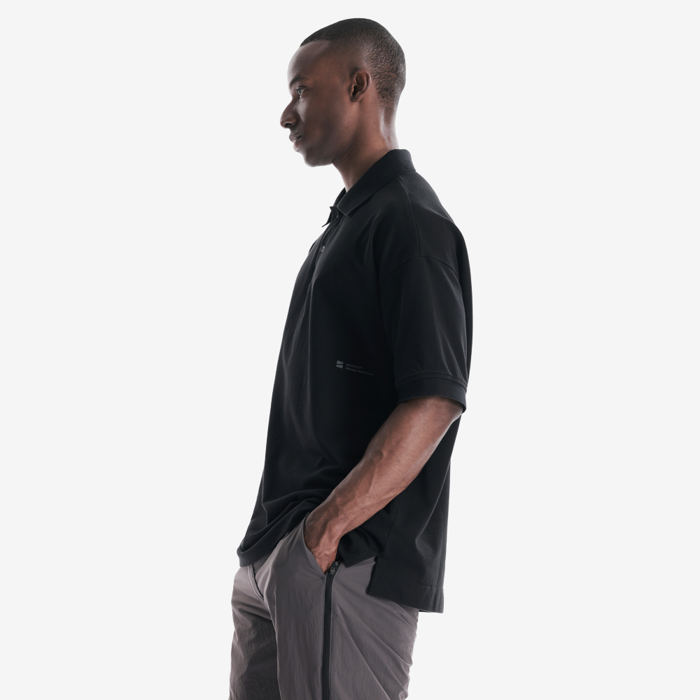 SAGAN Polo Shirt, Black/Black#111912
