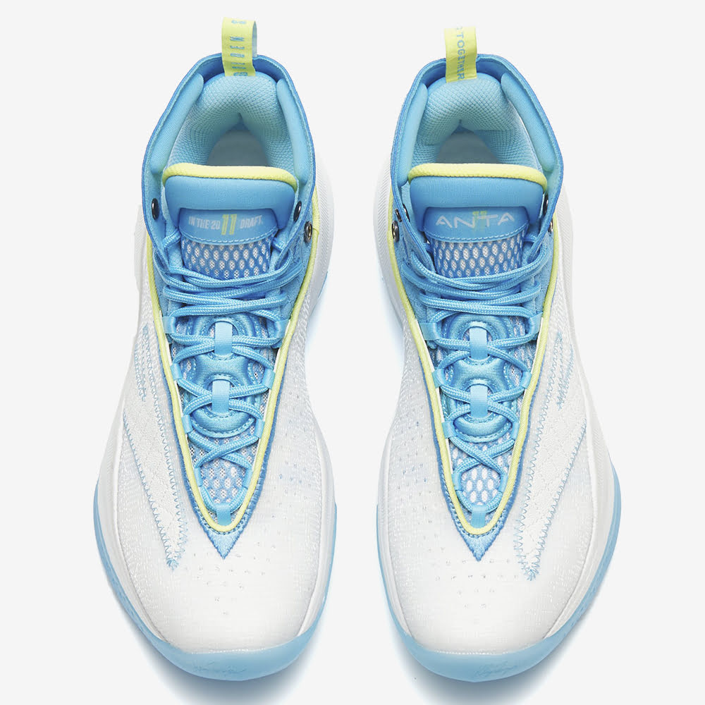 Klay Thompson 8, White/Spring Water Blue/Sunset Orange#85622