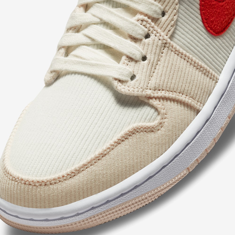 Wmns AJ 1 Mid SE, Sail/Orange-Orange Quartz-White#76683