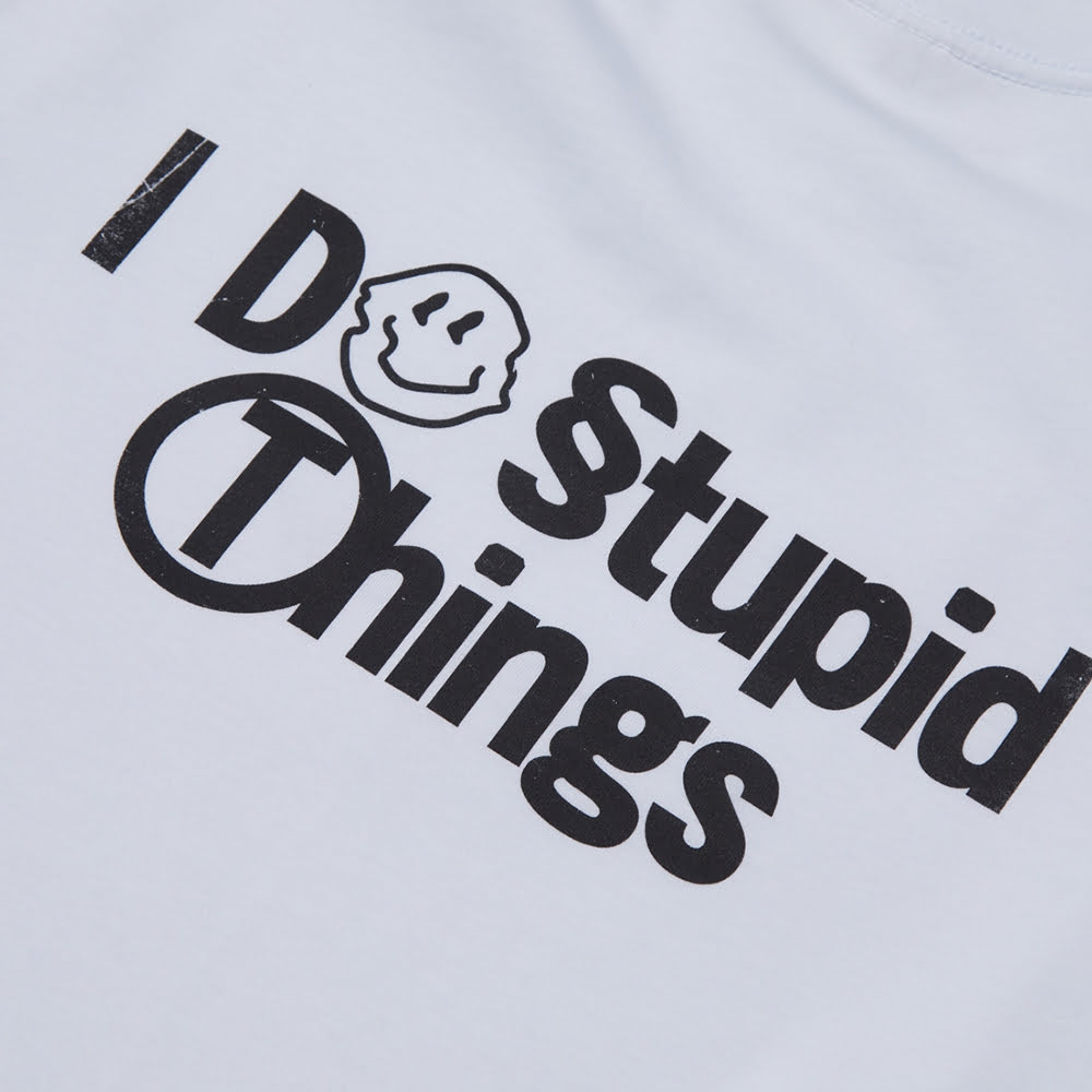 Stupid Things Tee, White#88994