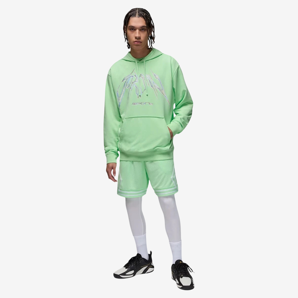 Sport Crossover Dri-FIT Pullover Fleece Hoodie, Vapour Green/White#111008