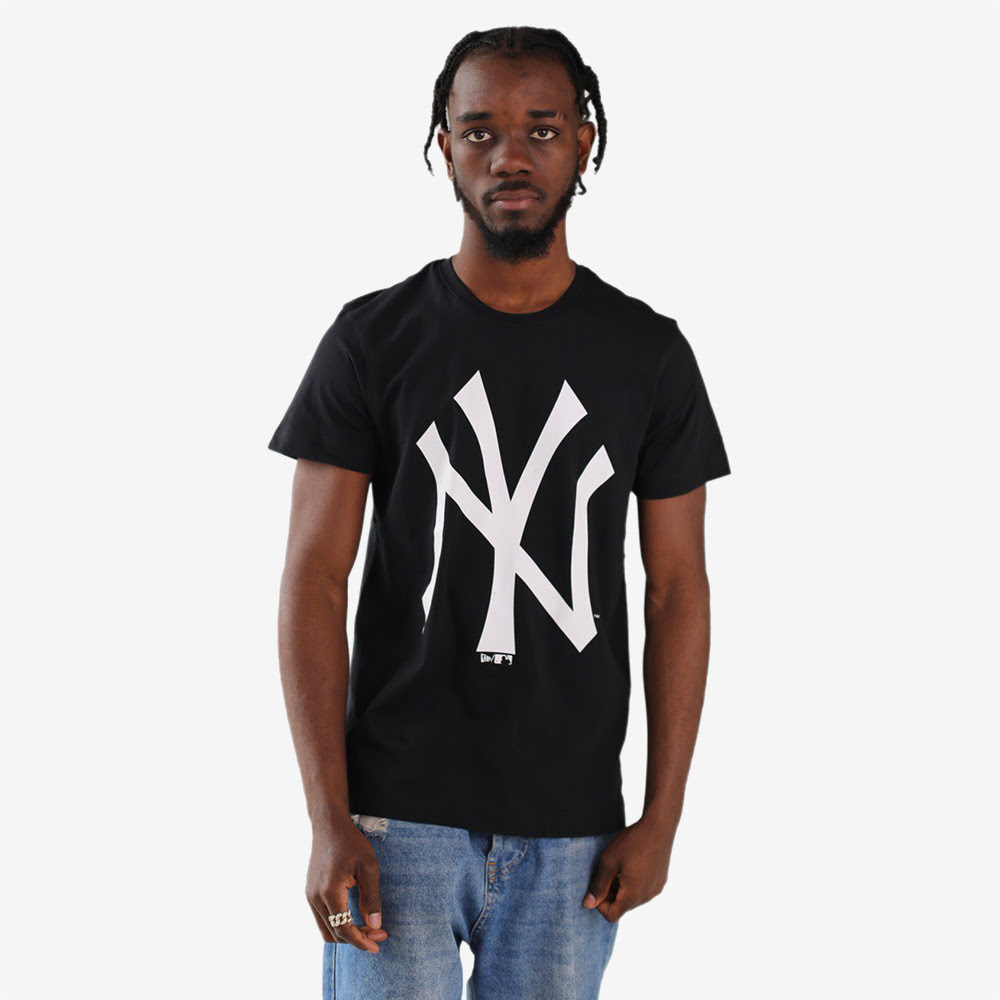 New York Yankees T-Shirt, Black/Black/White#88719