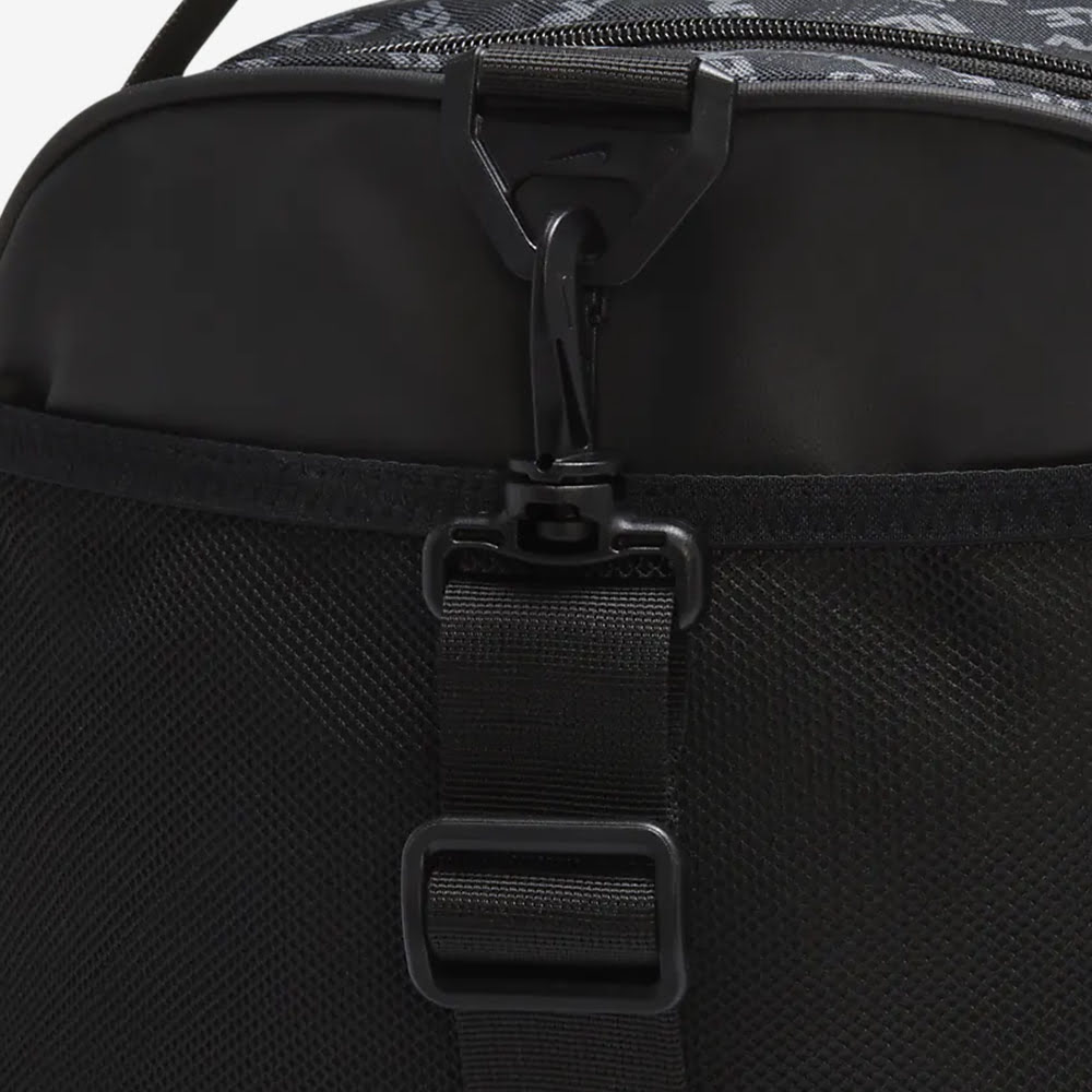 Brasilia Printed Training Duffel Bag, Black/White#85097